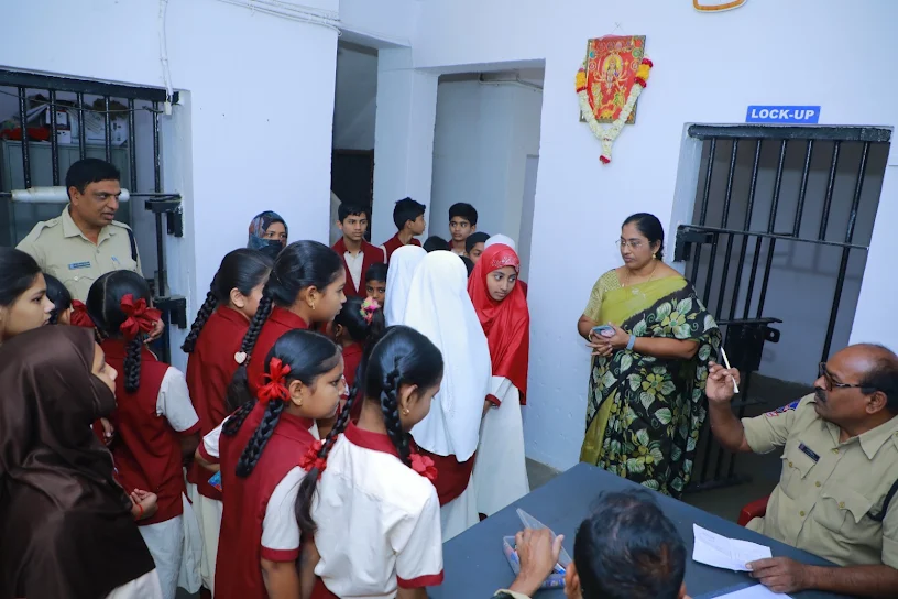 Students in science laboratory